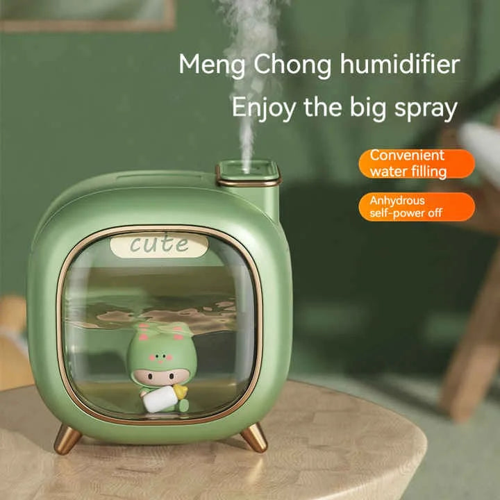 Off White USB Desktop Dual Mist Cute Humidifier