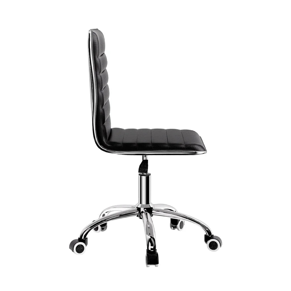 Office Chair Computer Desk Gaming Chair PU Leather Low Back