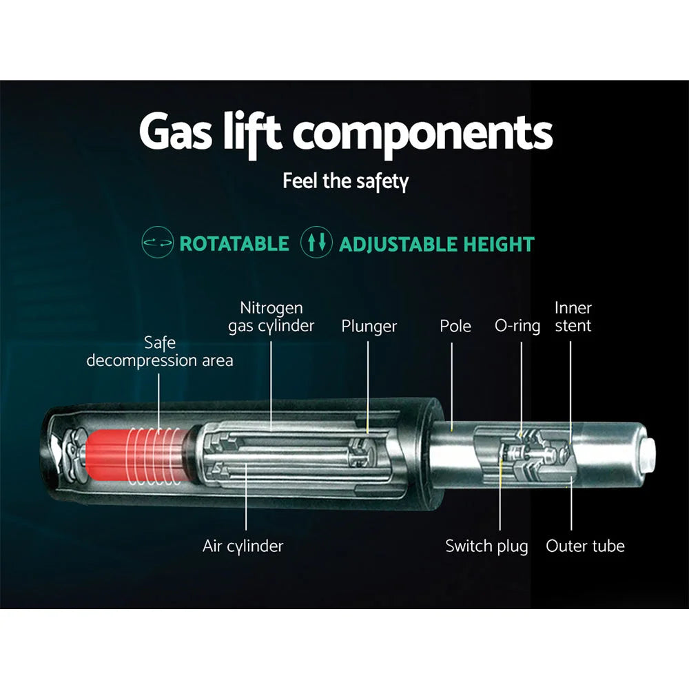 Office Chair Gaming Computer Mesh Executive Mid Back - Grey