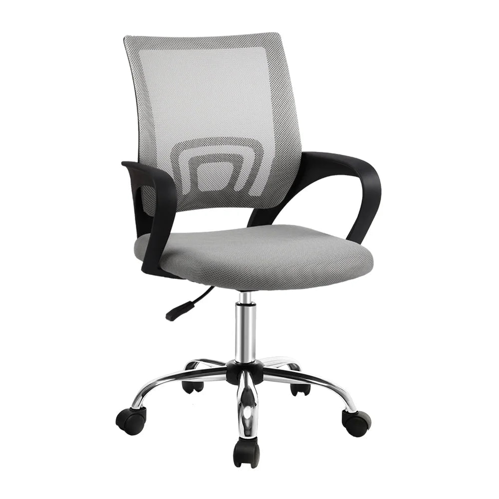 Office Chair Gaming Computer Mesh Executive Mid Back - Grey