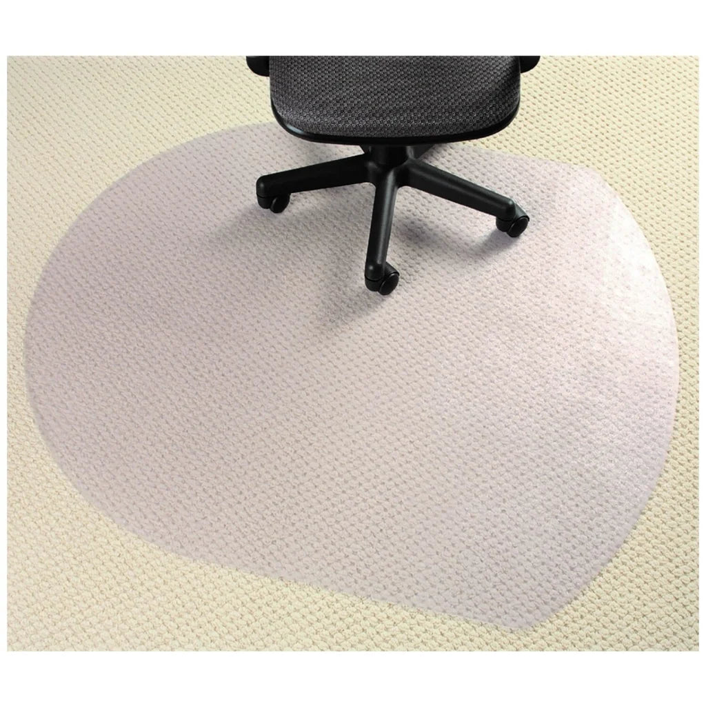 Office Chair Mat Carpet Protector PVC Marbig - 124cm (L) x