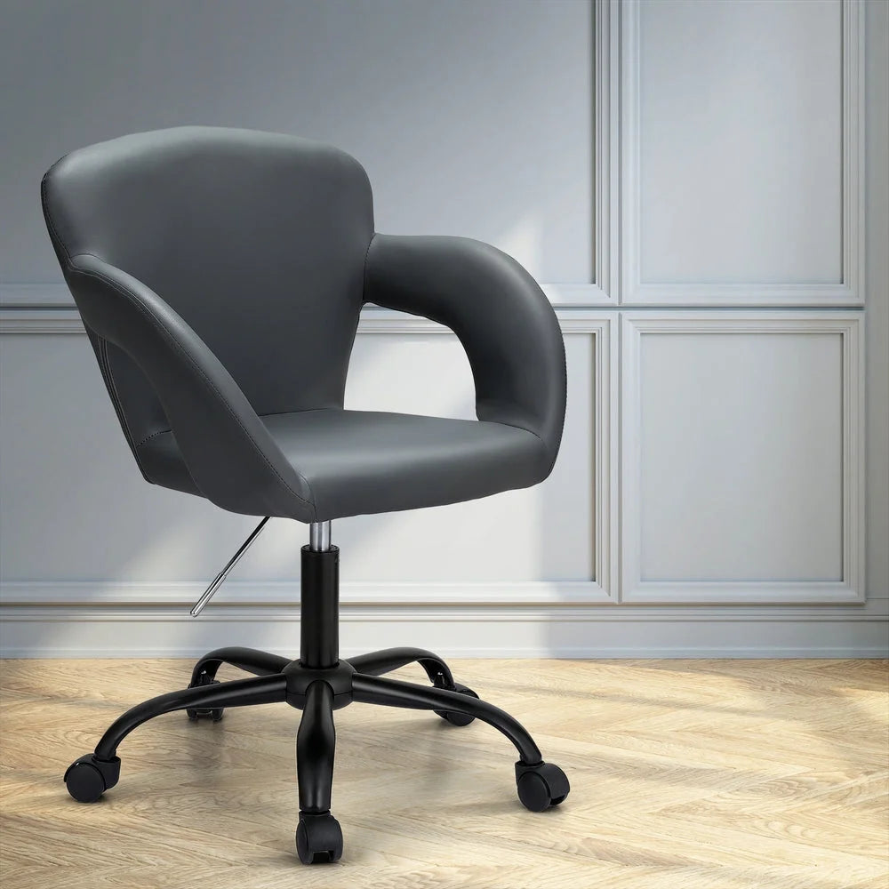 Office Chair Mid Back - Grey - Furniture
