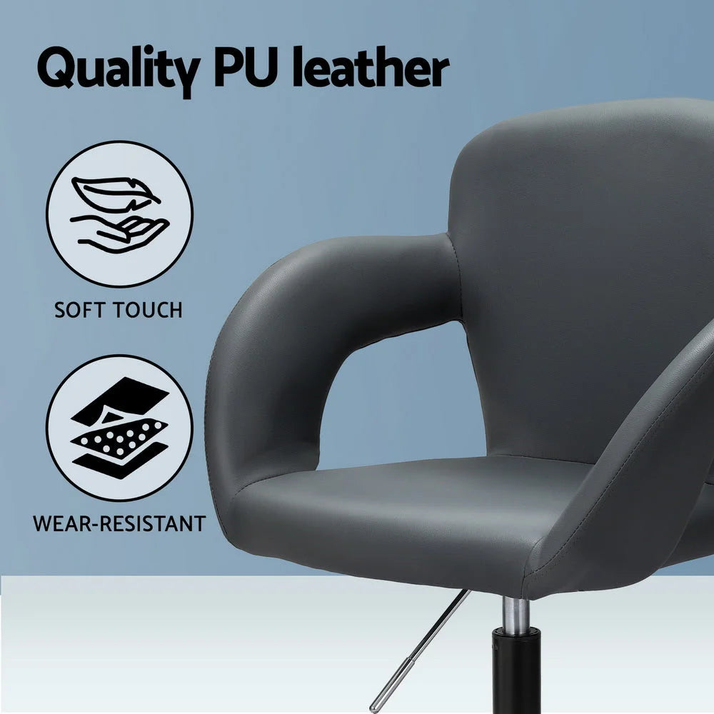 Office Chair Mid Back - Grey - Furniture