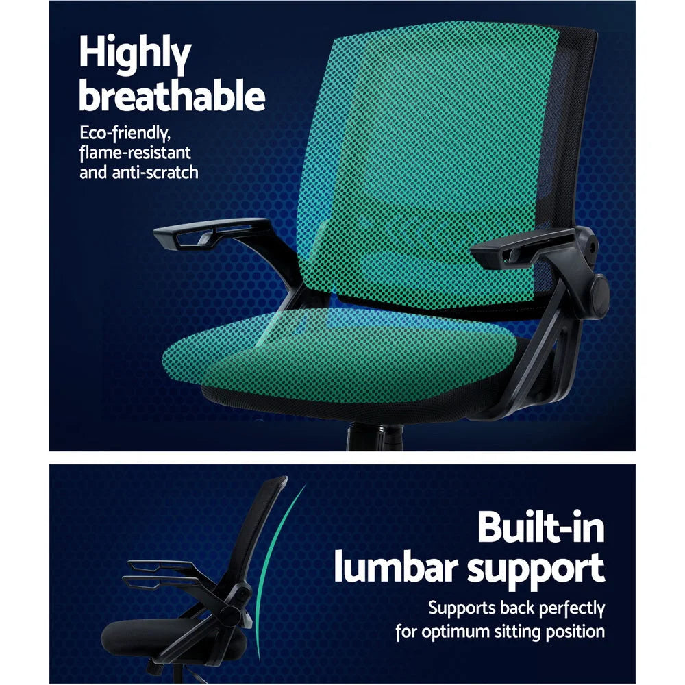 Office Chair Veer Drafting Stool Mesh Chairs Flip Up