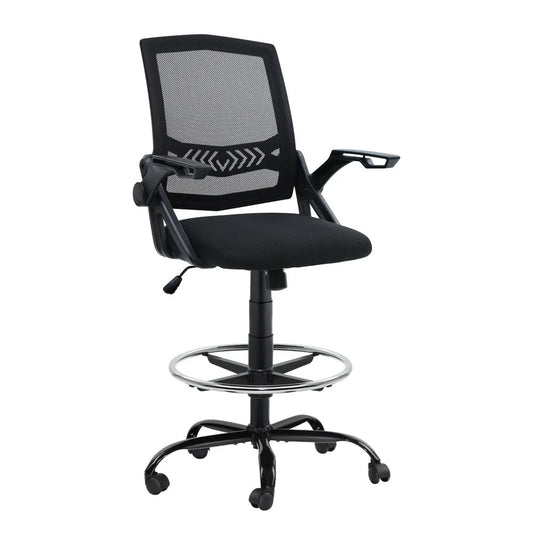 Office Chair Veer Drafting Stool Mesh Chairs Flip Up