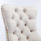 Office Chair Velvet Home - Beige - Furniture