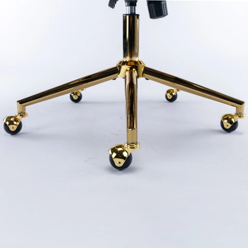 Office Chair Velvet Home - Beige - Furniture