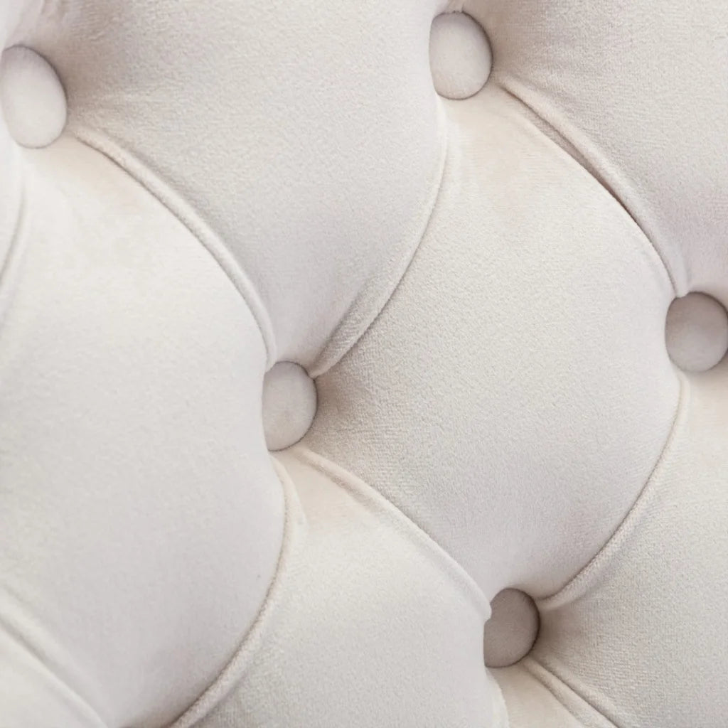 Office Chair Velvet Home - Beige - Furniture