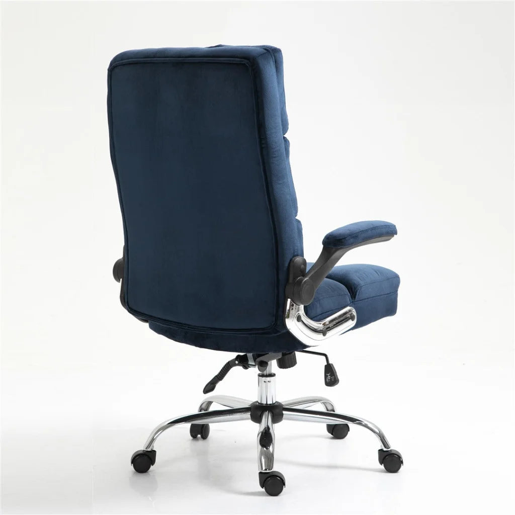 Office Chair Velvet Home Ergonomic Swivel Adjustable Tilt