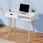 White Office Computer Desk Study Table Storage Drawers Student Laptop