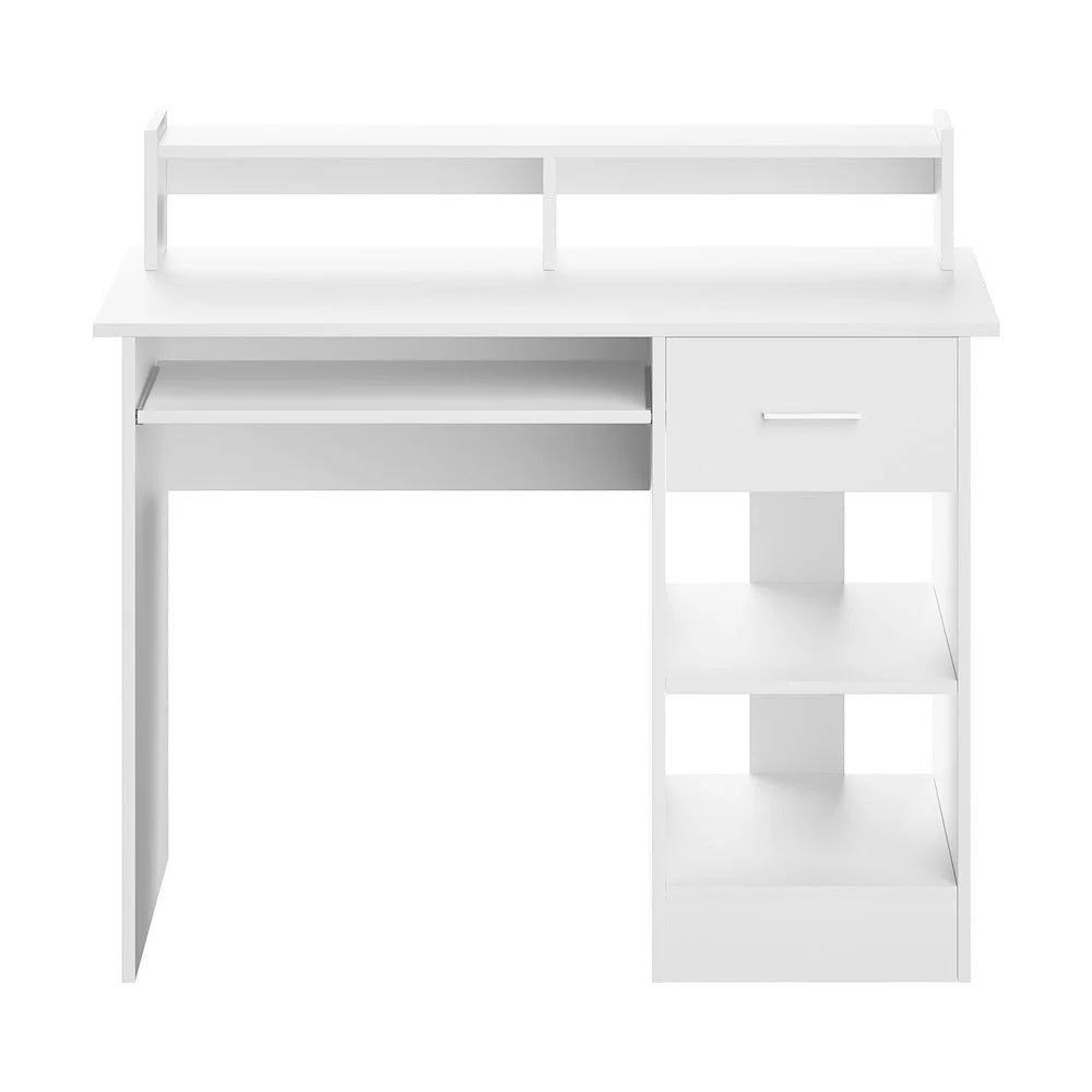 Office Computer Desk with Storage - White - Office