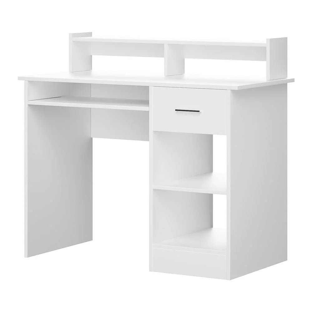 Office Computer Desk with Storage - White - Office