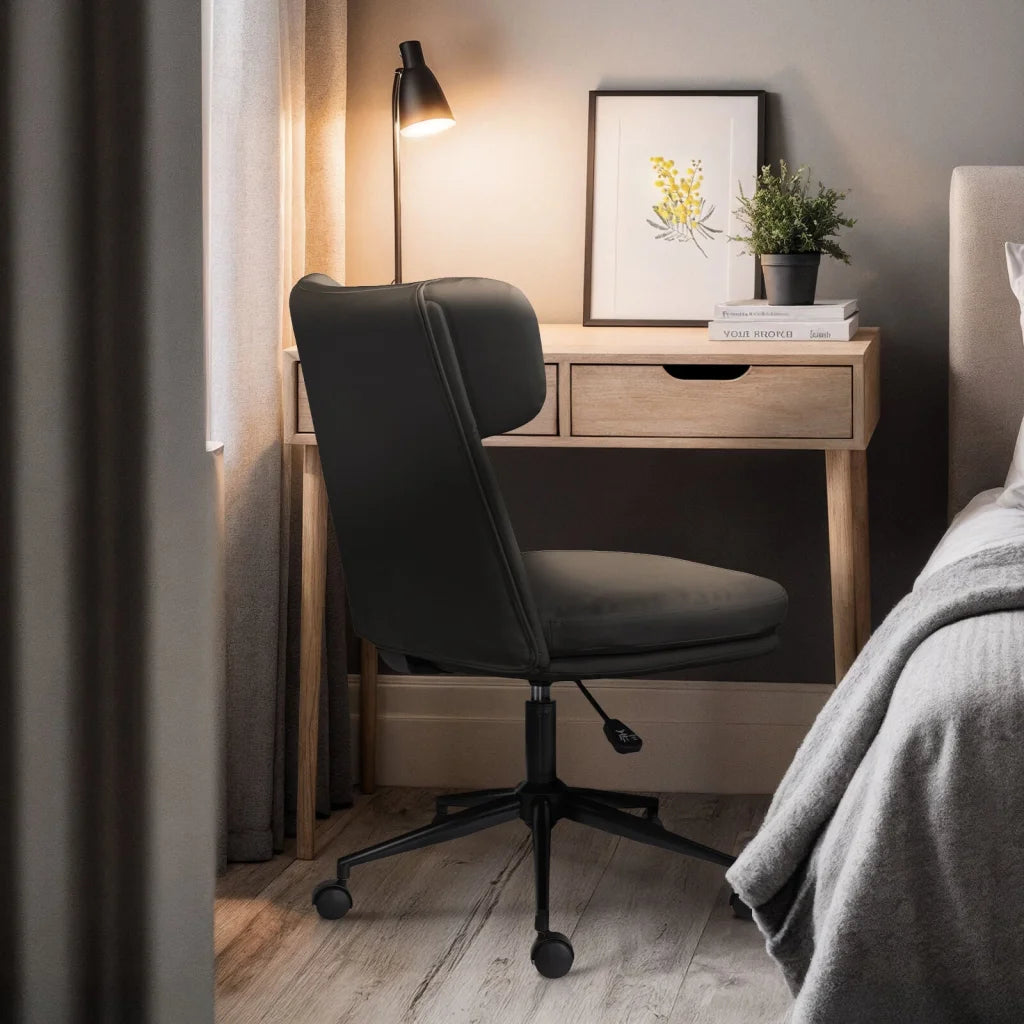 Office Desk Chair - PU Leather Home Office Swivel Chair