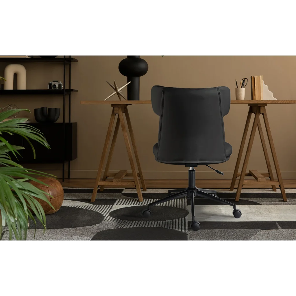 Office Desk Chair - PU Leather Home Office Swivel Chair