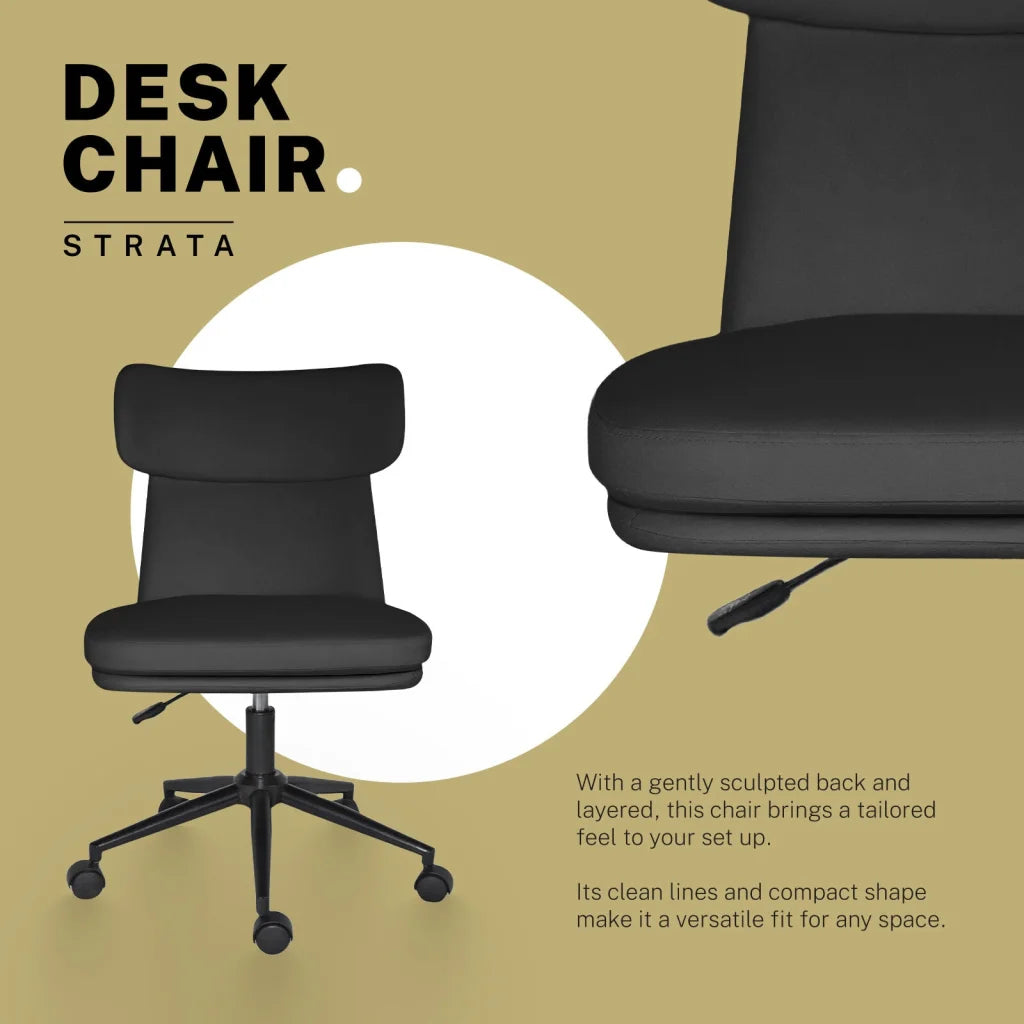 Office Desk Chair - PU Leather Home Office Swivel Chair