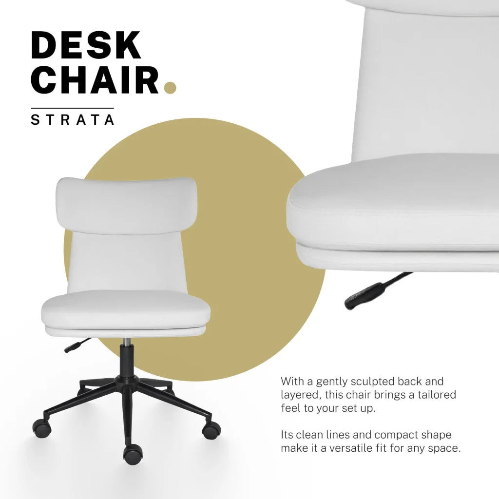 Office Desk Chair - PU Leather Home Office Swivel Chair