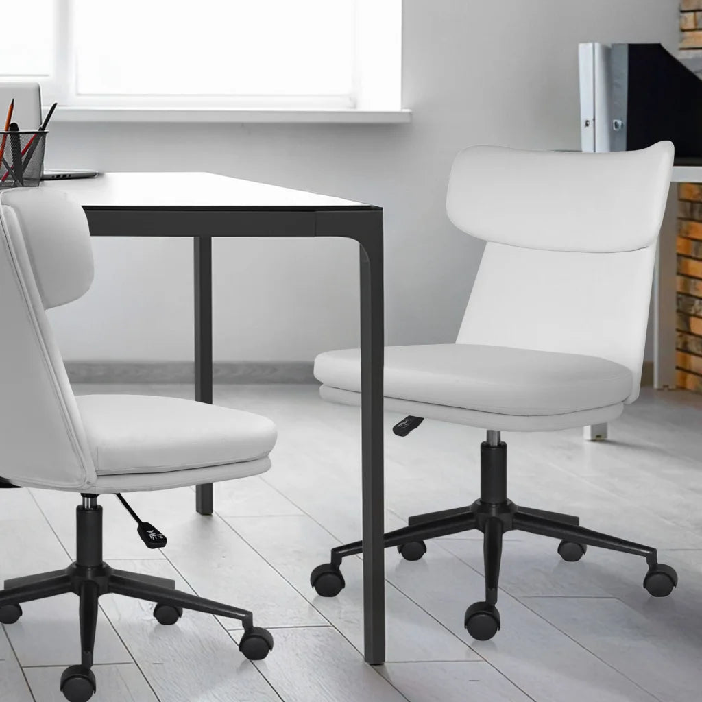 Office Desk Chair - PU Leather Home Office Swivel Chair