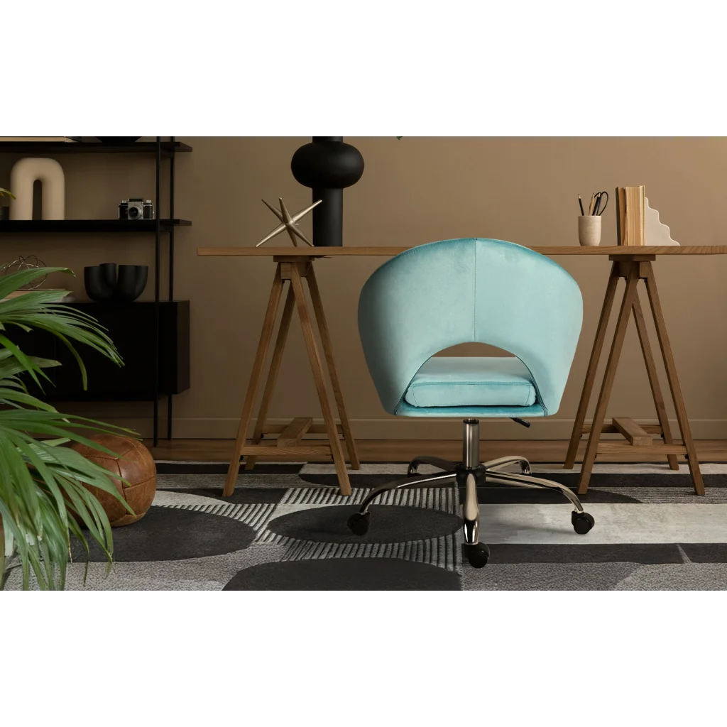 Office Desk Chair - Velvet Home Office Swivel Computer Seat