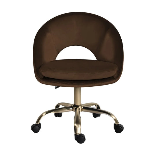 Office Desk Chair - Velvet Home Office Swivel Computer Seat