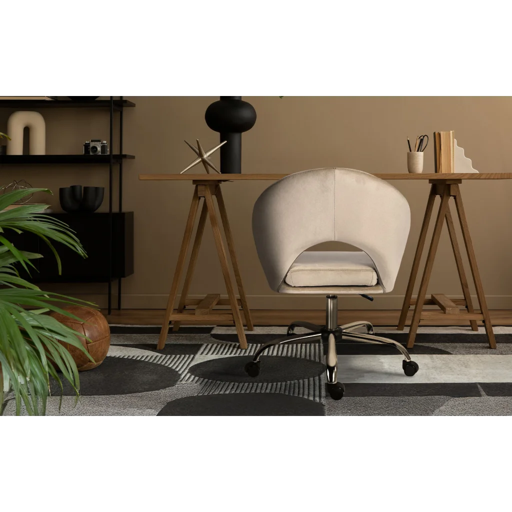 Office Desk Chair - Velvet Home Office Swivel Computer Seat