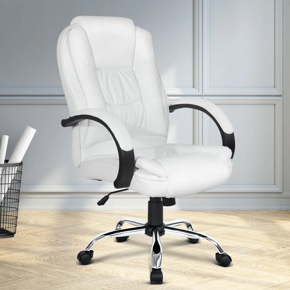 Office Gaming Chair Computer Executive PU Leather Seating