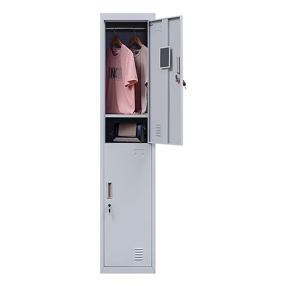 Office Gym Shed School Storage Locker 2-Door Vertical