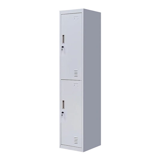 Office Gym Shed School Storage Locker 2-Door Vertical