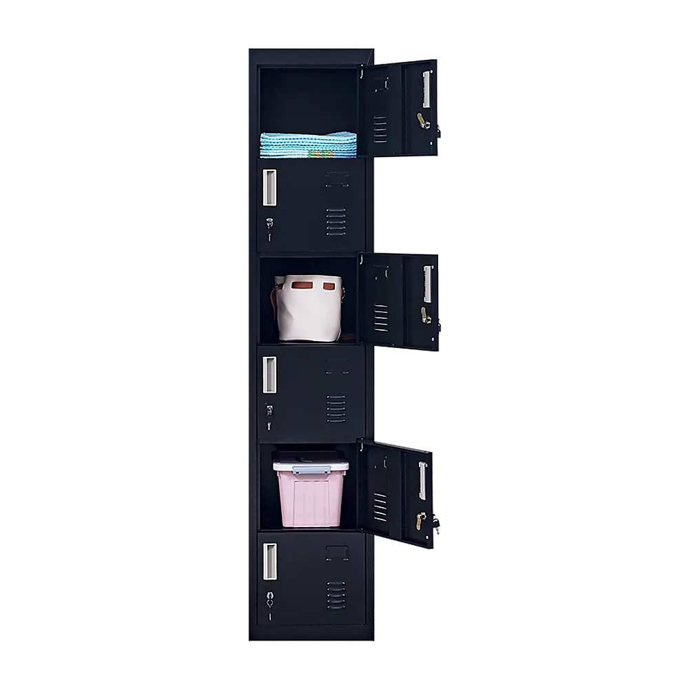 Office Gym Shed School Storage Locker 6-Door Standard Lock