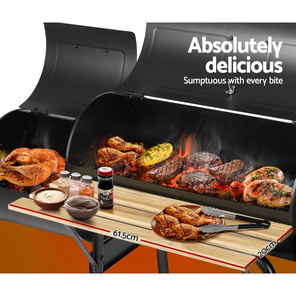 Offset BBQ Smoker 2-in-1 - Black - Cars
