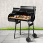 Offset BBQ Smoker 2 in 1 Black cars