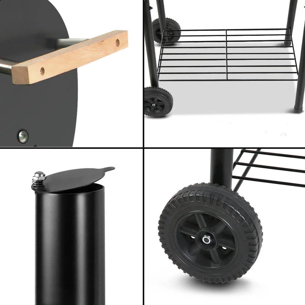 Offset BBQ Smoker 2-in-1 - Black - Cars