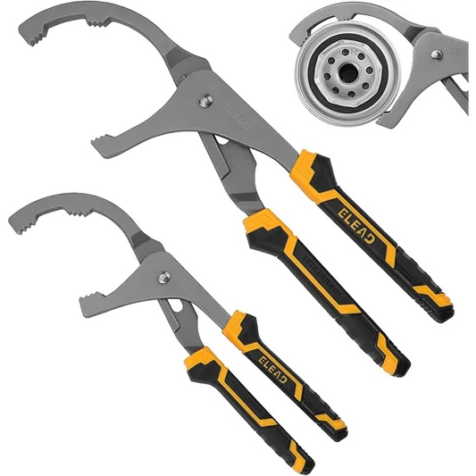 Oil Filter Wrench Set Adjustable - 9’’ & 12’’ Pliers