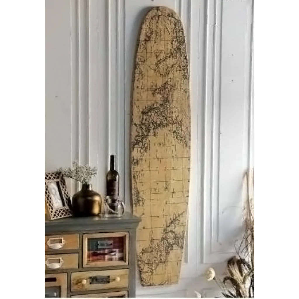 OLA HARDWOOD SURFBOARD WALL ART - Home & Garden > Wall Art