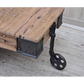 OLD RAILWAY SLEEPER INDUSTRIAL CART COFFEE TABLE