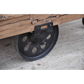 OLD RAILWAY SLEEPER INDUSTRIAL CART COFFEE TABLE