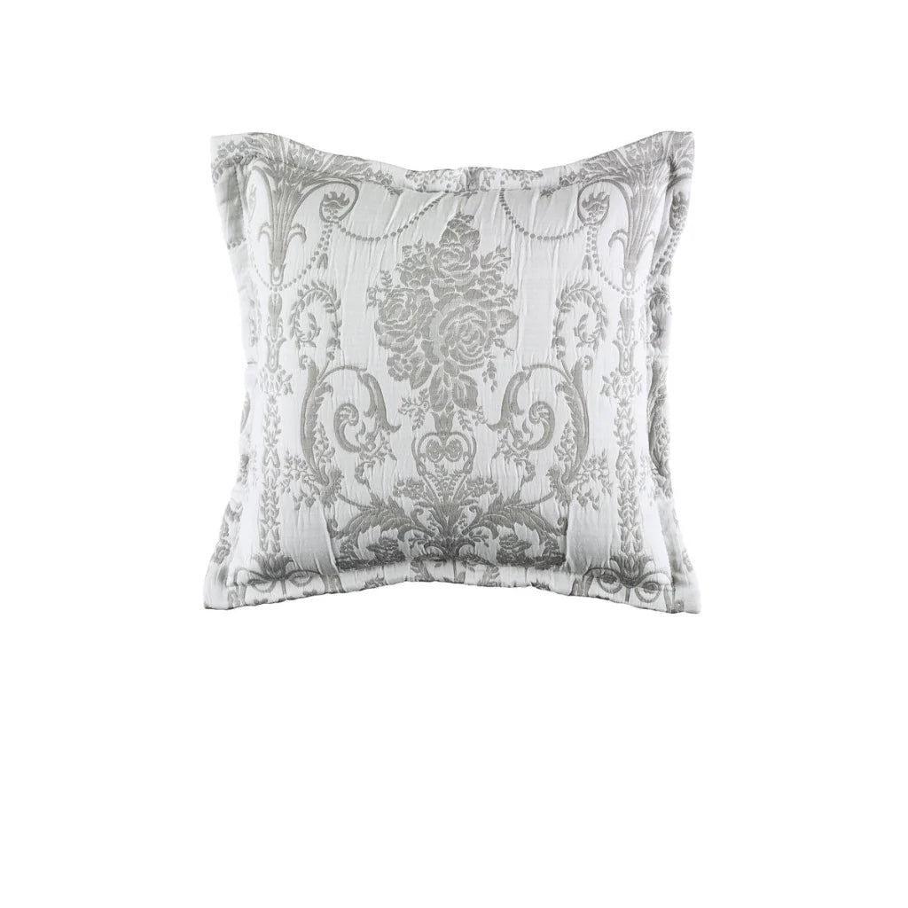 Olivia Grey Square Filled Cushion - Home & Garden