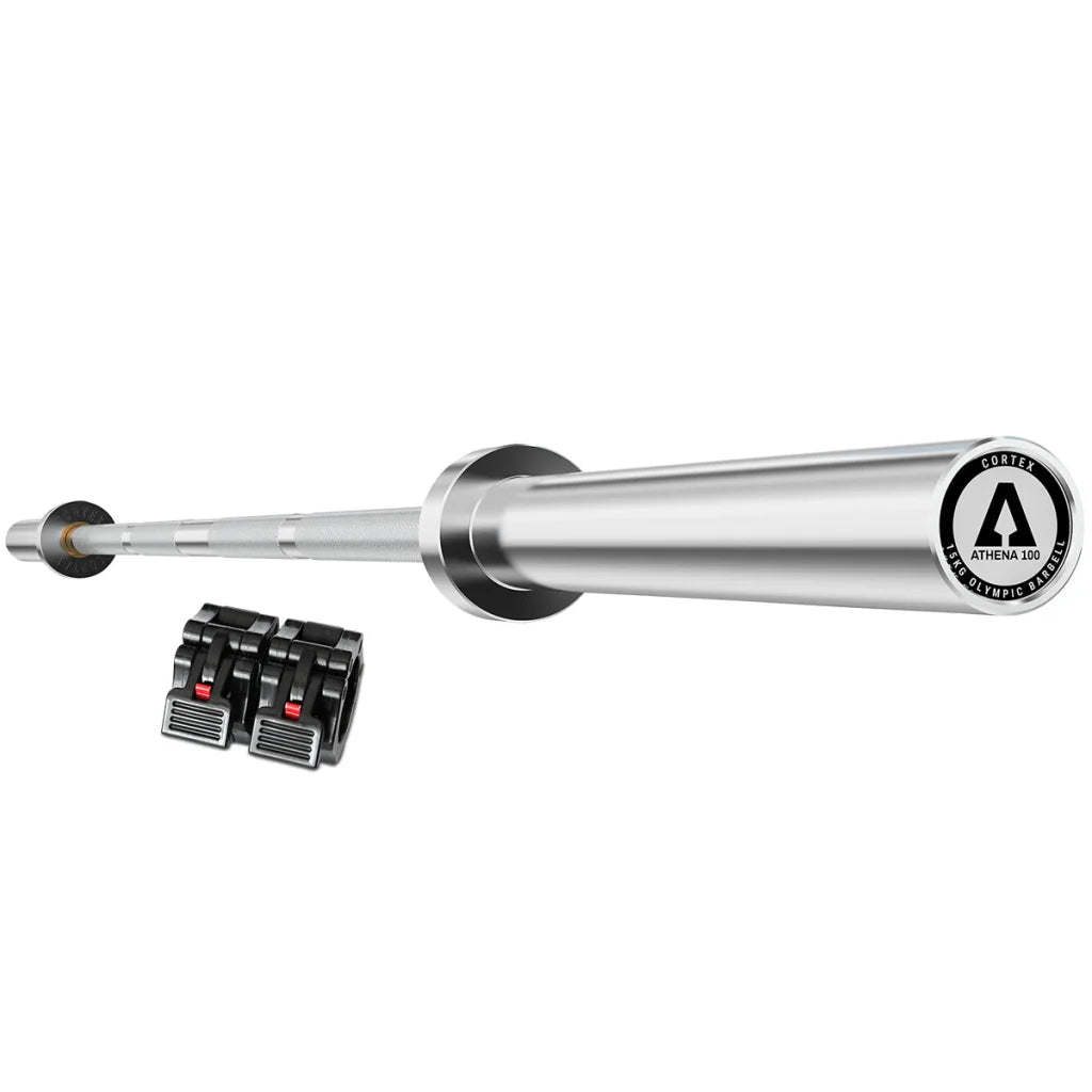 Olympic Barbell ATHENA100 200cm 15kg Womens’ with Lockjaw