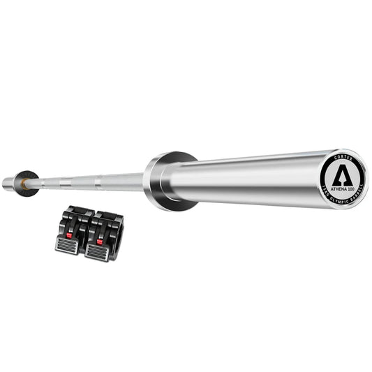Olympic Barbell ATHENA100 200cm 15kg Womens’ with Lockjaw