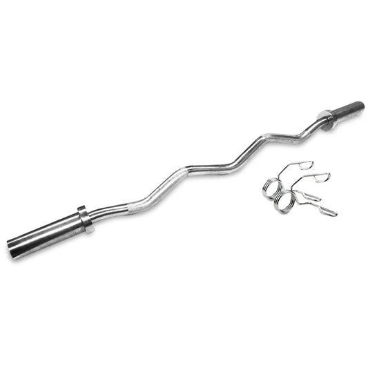 Olympic Curl Bar with Spring Collar CORTEX - Sports &