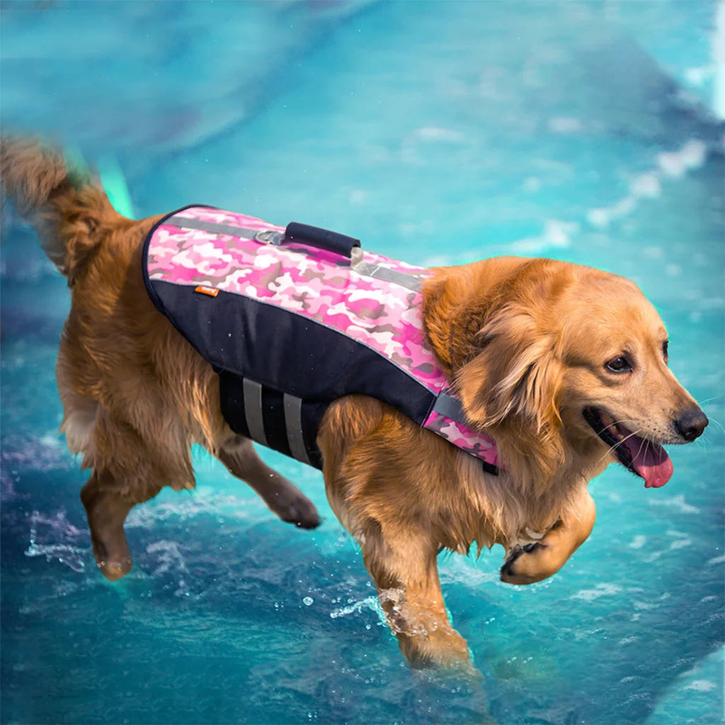 Ondoing Dog Life Jacket Lifesaver Pet Safety Vest Swimming