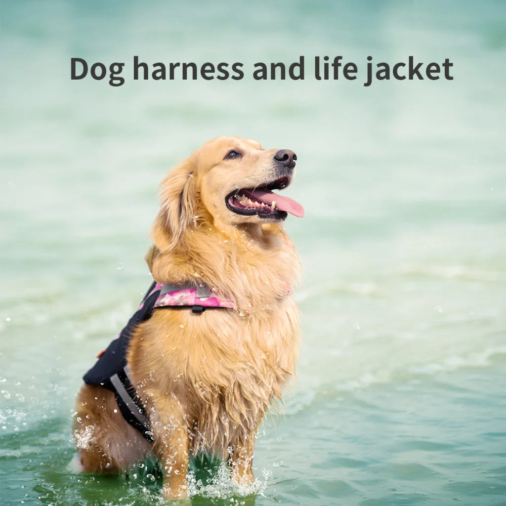 Ondoing Dog Life Jacket Lifesaver Pet Safety Vest Swimming