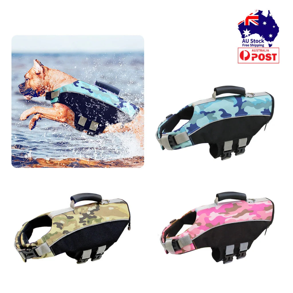 Ondoing Dog Life Jacket Lifesaver Pet Safety Vest Swimming