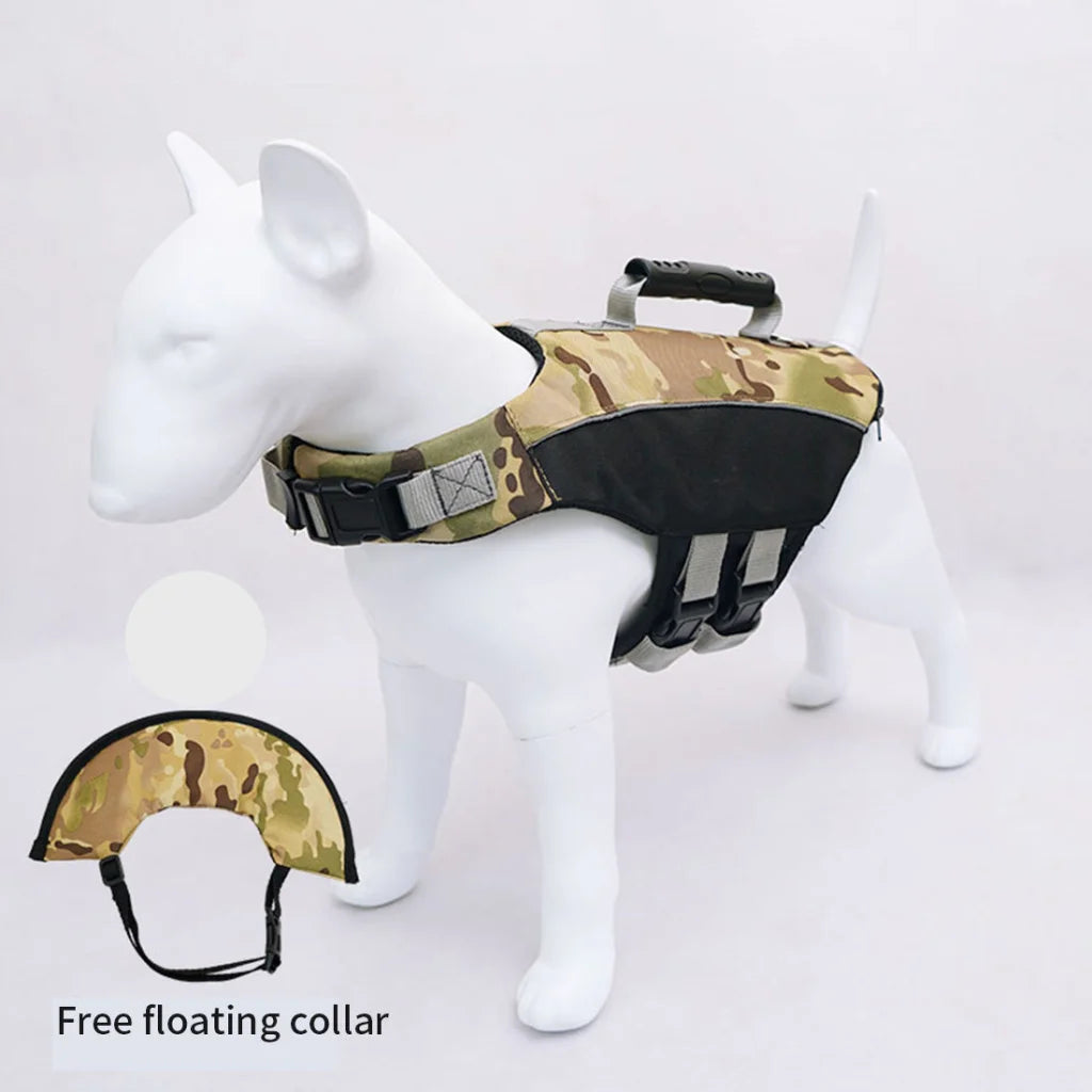 Ondoing Dog Life Jacket Lifesaver Pet Safety Vest Swimming