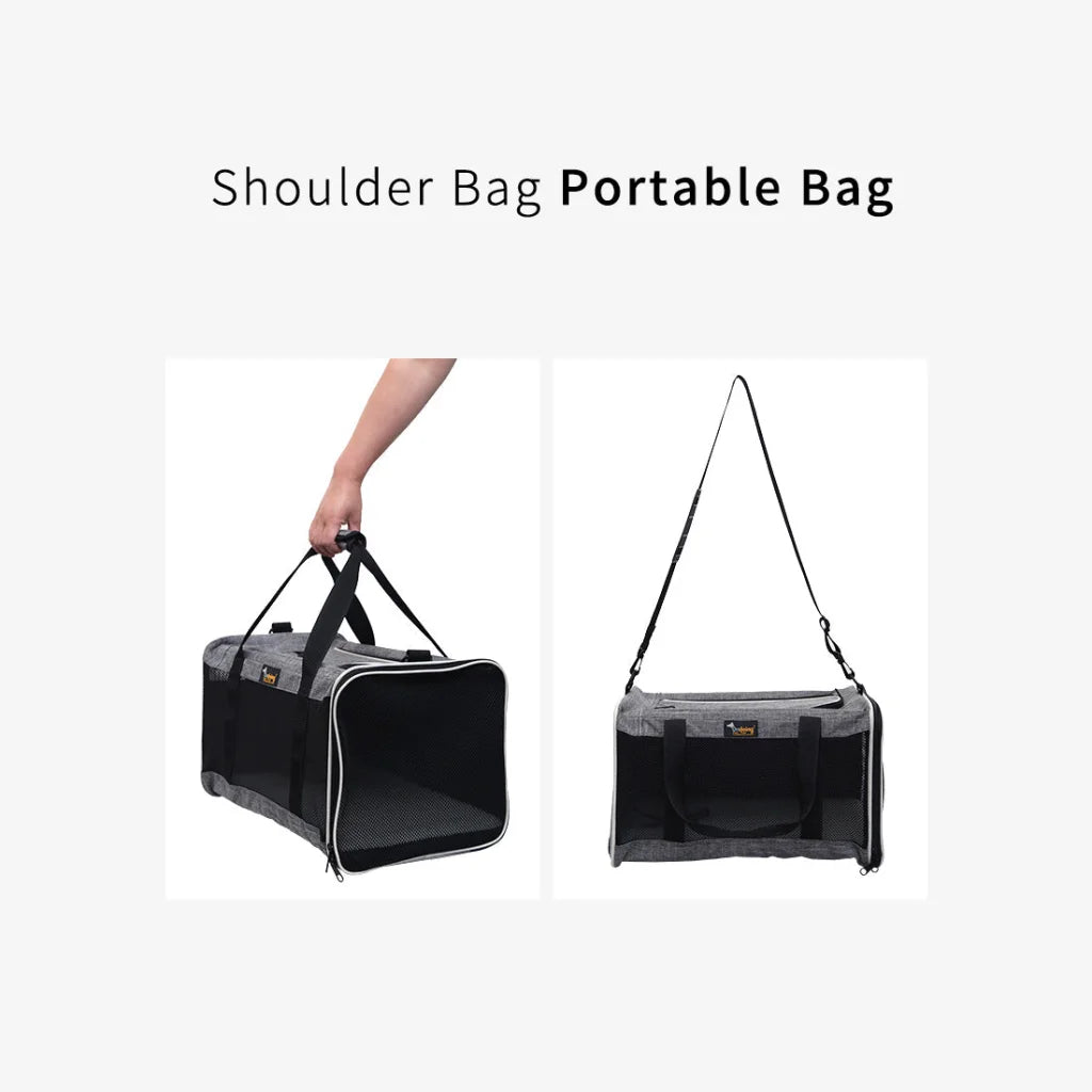 Ondoing Foldable Pet Carrier Bag Cat Dog Soft Crate Cage