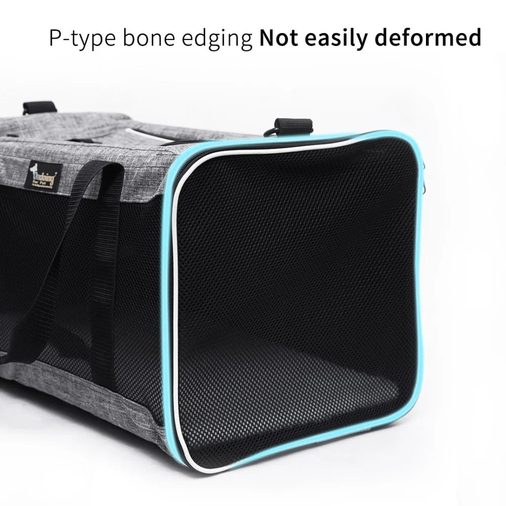 Ondoing Foldable Pet Carrier Bag Cat Dog Soft Crate Cage