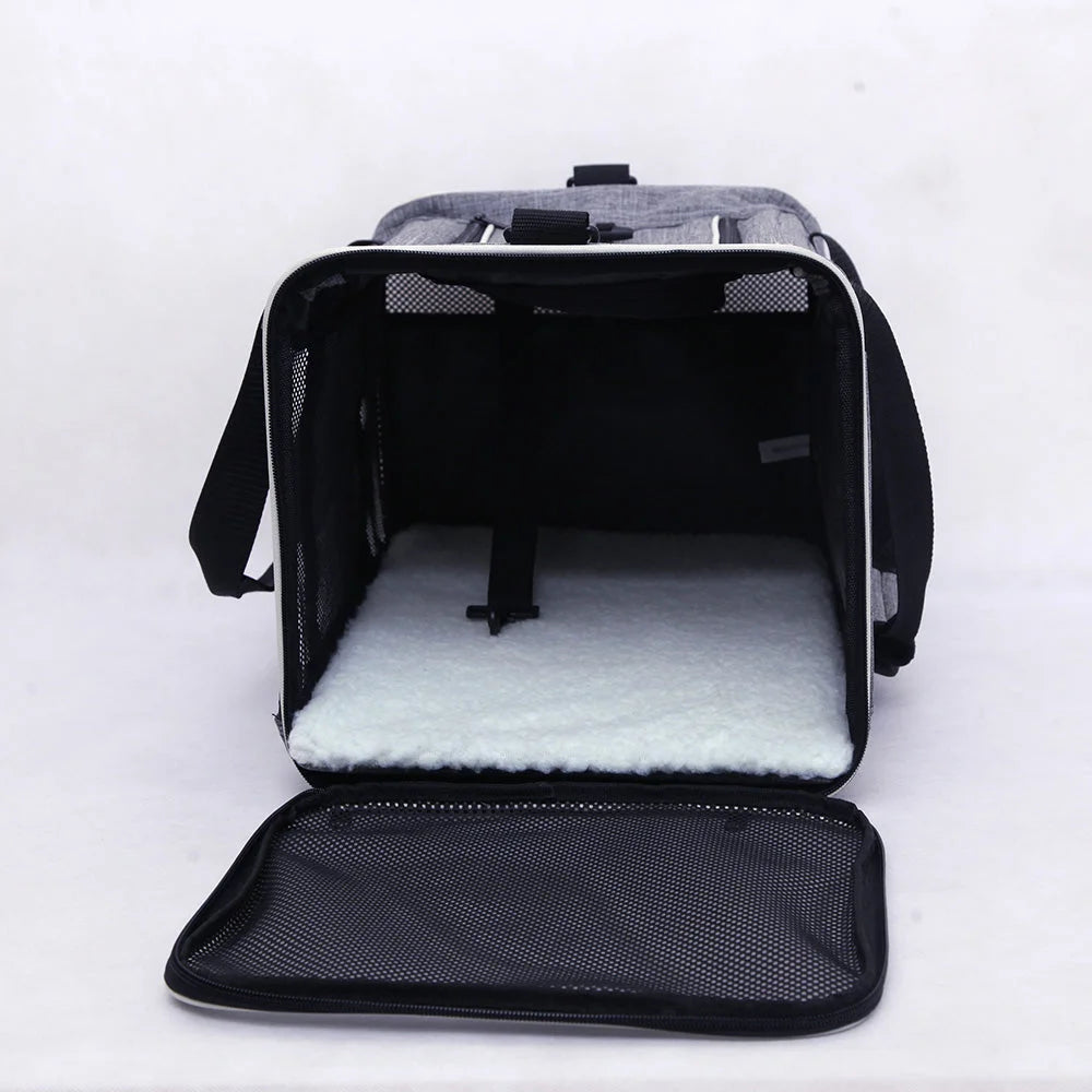 Ondoing Foldable Pet Carrier Bag Cat Dog Soft Crate Cage