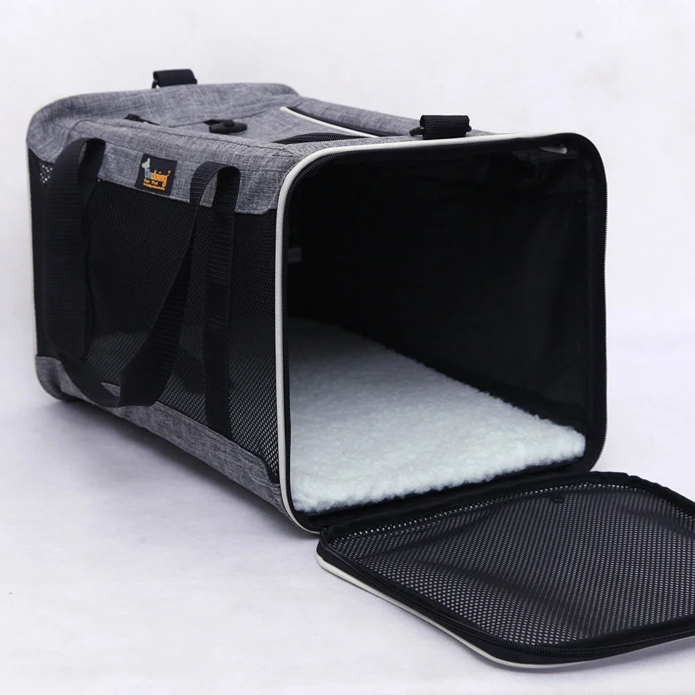 Ondoing Foldable Pet Carrier Bag Cat Dog Soft Crate Cage