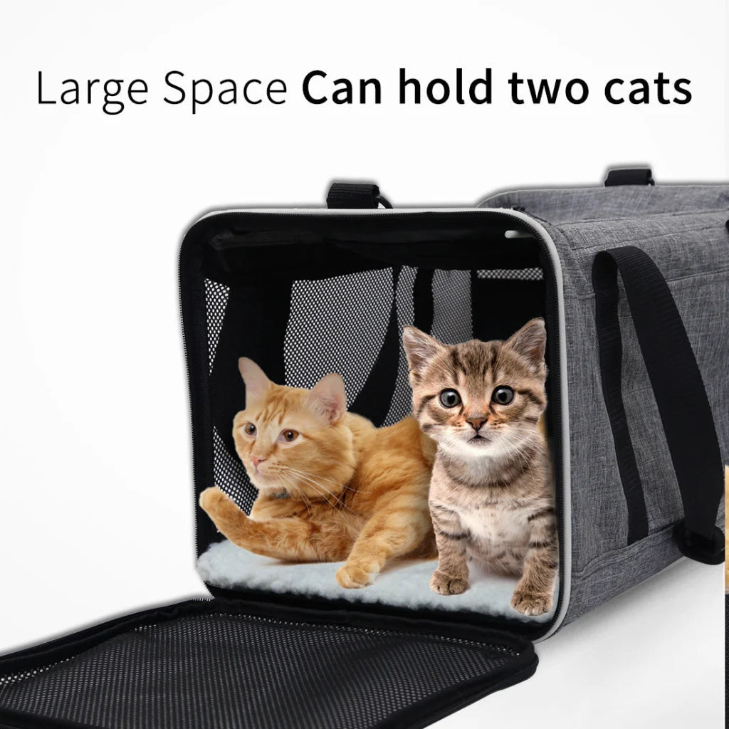 Ondoing Foldable Pet Carrier Bag Cat Dog Soft Crate Cage