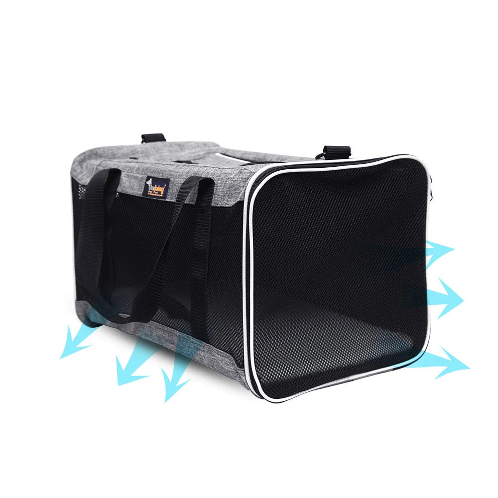 Ondoing Foldable Pet Carrier Bag Cat Dog Soft Crate Cage