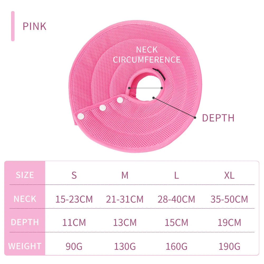 Ondoing Pet Dog Cat Elizabethan Collar - Adjustable Cone